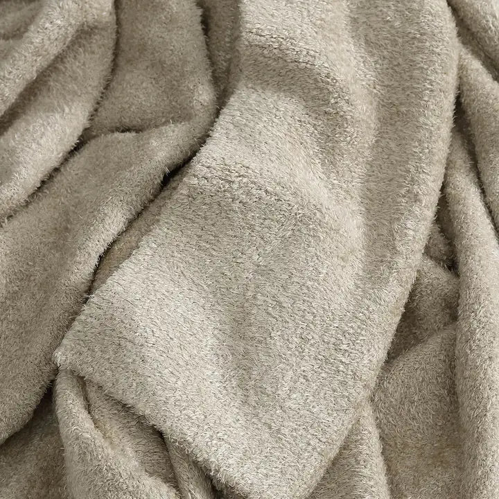 Cloud Silque Throw, Sandstone