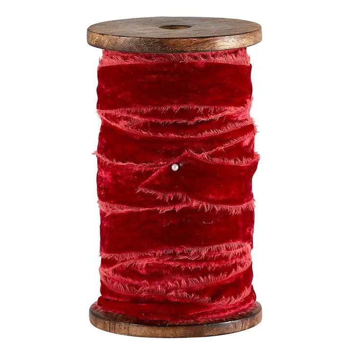 Frayed Velvet Ribbon