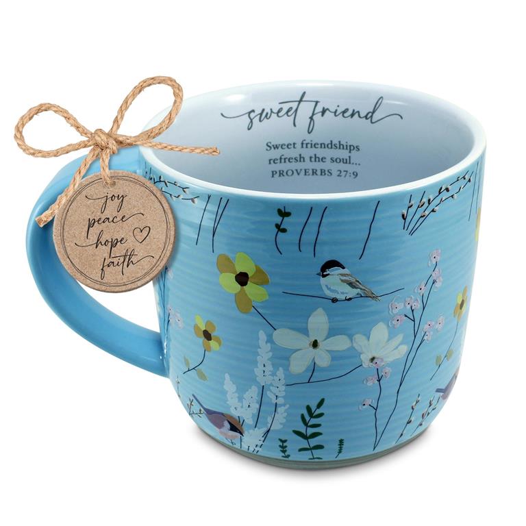 Sweet Friend Vintage Floral Mug