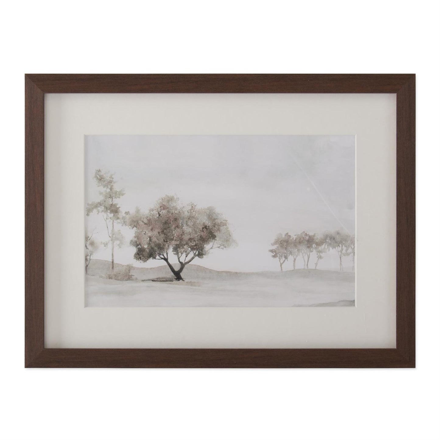 Wood Framed Watercolor Landscape Print