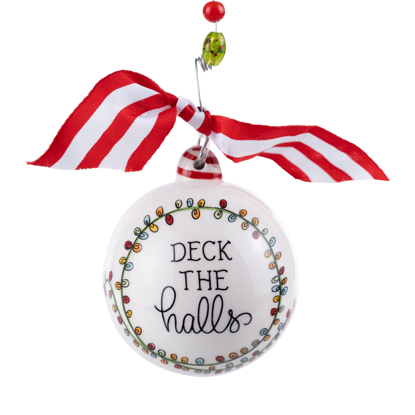 Deck the Halls Santa Lights Ornament