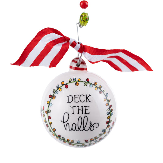 Deck the Halls Santa Lights Ornament