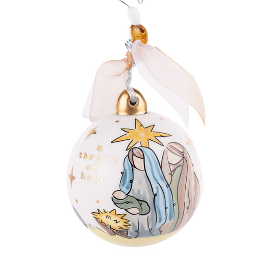 Gold Star Thrill of Hope Ornament