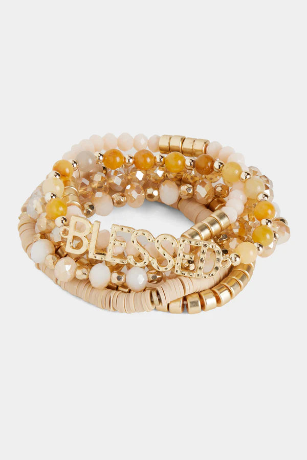 Callidora Stretch Bracelet Stack Natural