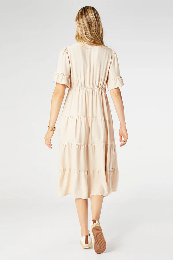 Margaux Tiered Ruffle Sleeve Dress