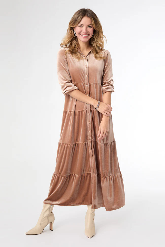 Romance Imagined Velour Dress