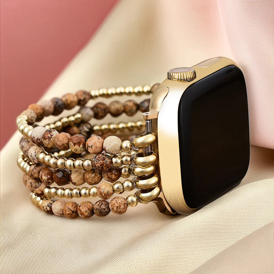 Golden Earth Jasper Apple Watch Strap