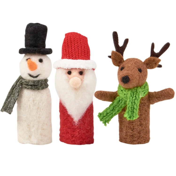 Christmas Critter Finger Puppets