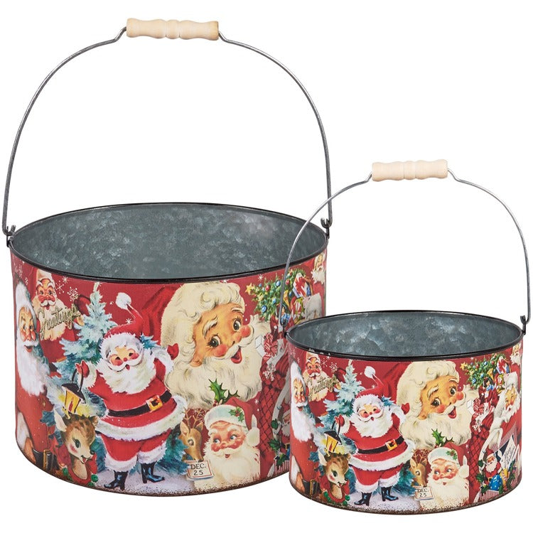 Retro Santa Bucket