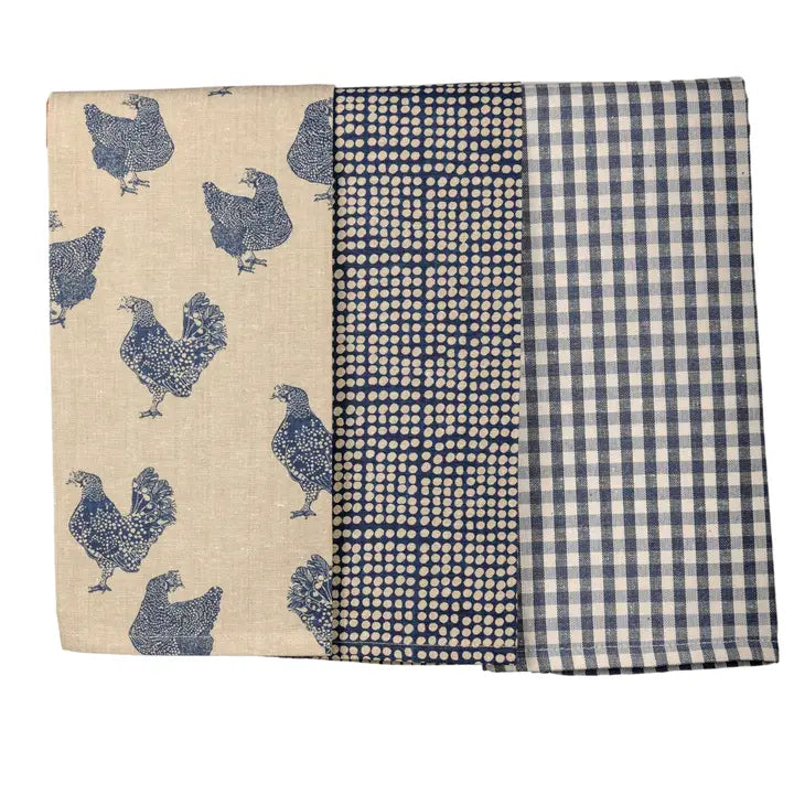 Henrietta Blueberry Tea Towel Set