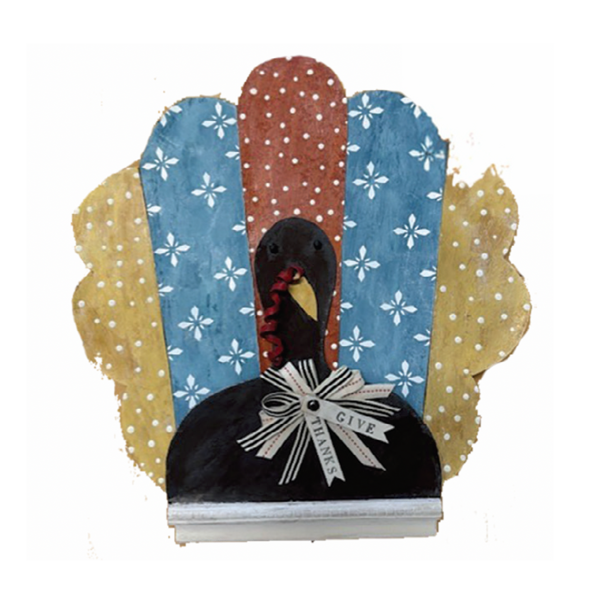 Colorful Give Thanks Turkey Topper