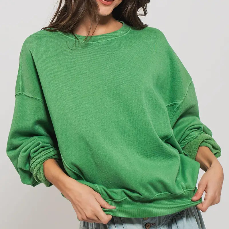 Organic Lazy Days Pigment Washed Top