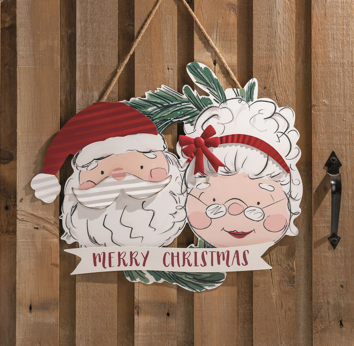 Mr. & Mrs. Claus Door Hanger