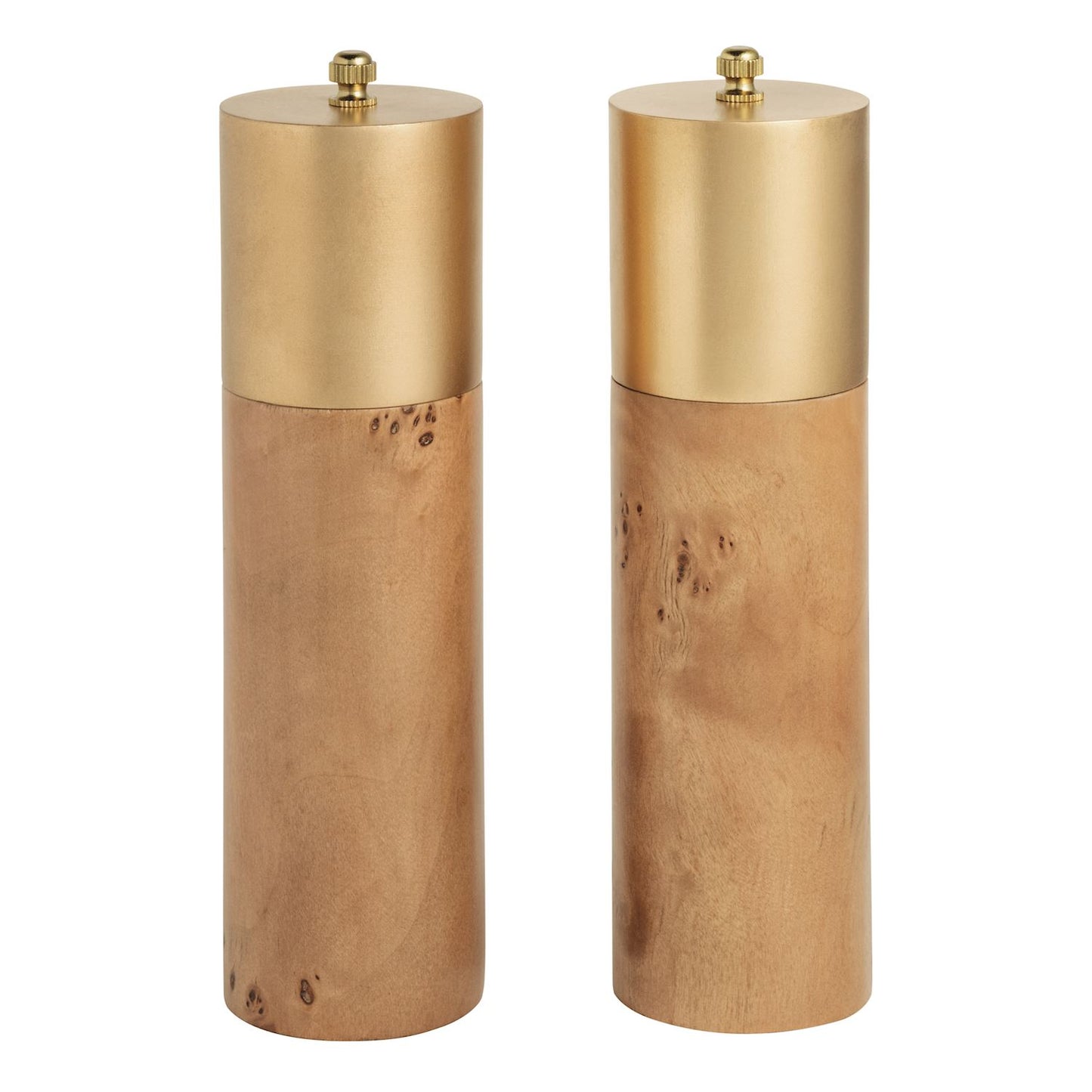 Burl Salt & Pepper Grinder Set
