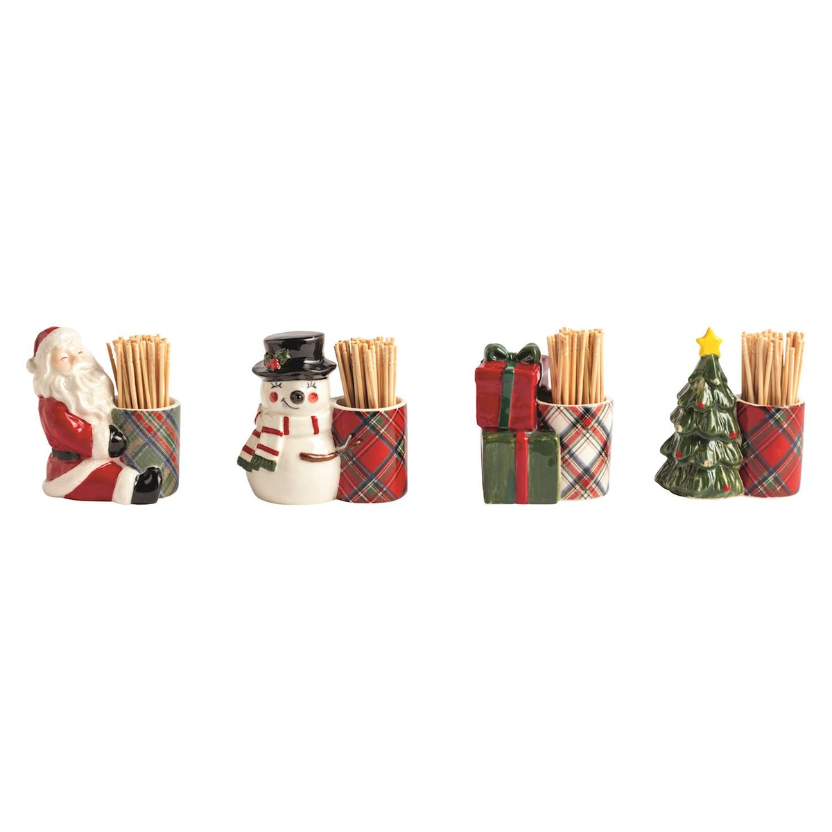 Tartan Toothpick Caddy