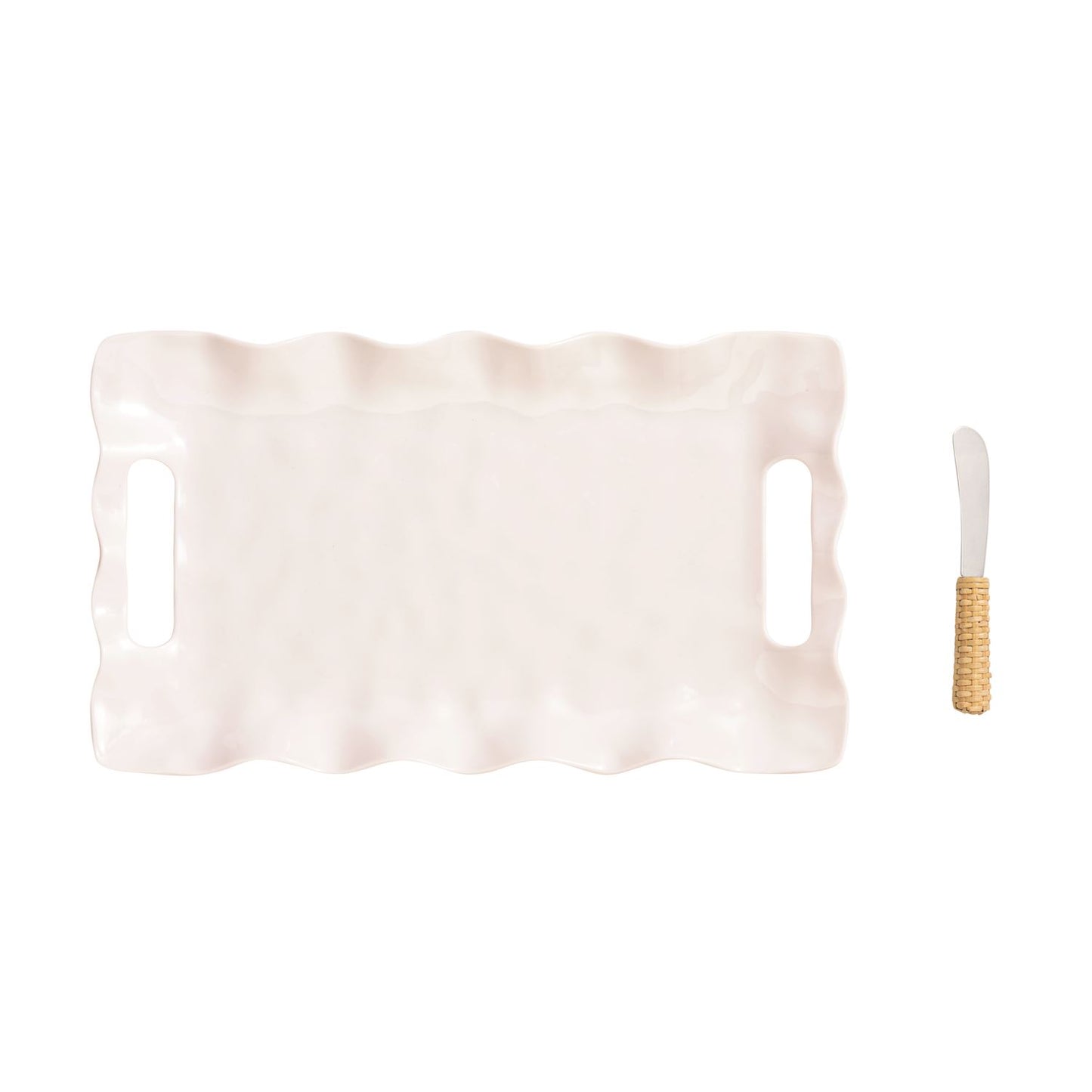 Ruffle Melamine Tray