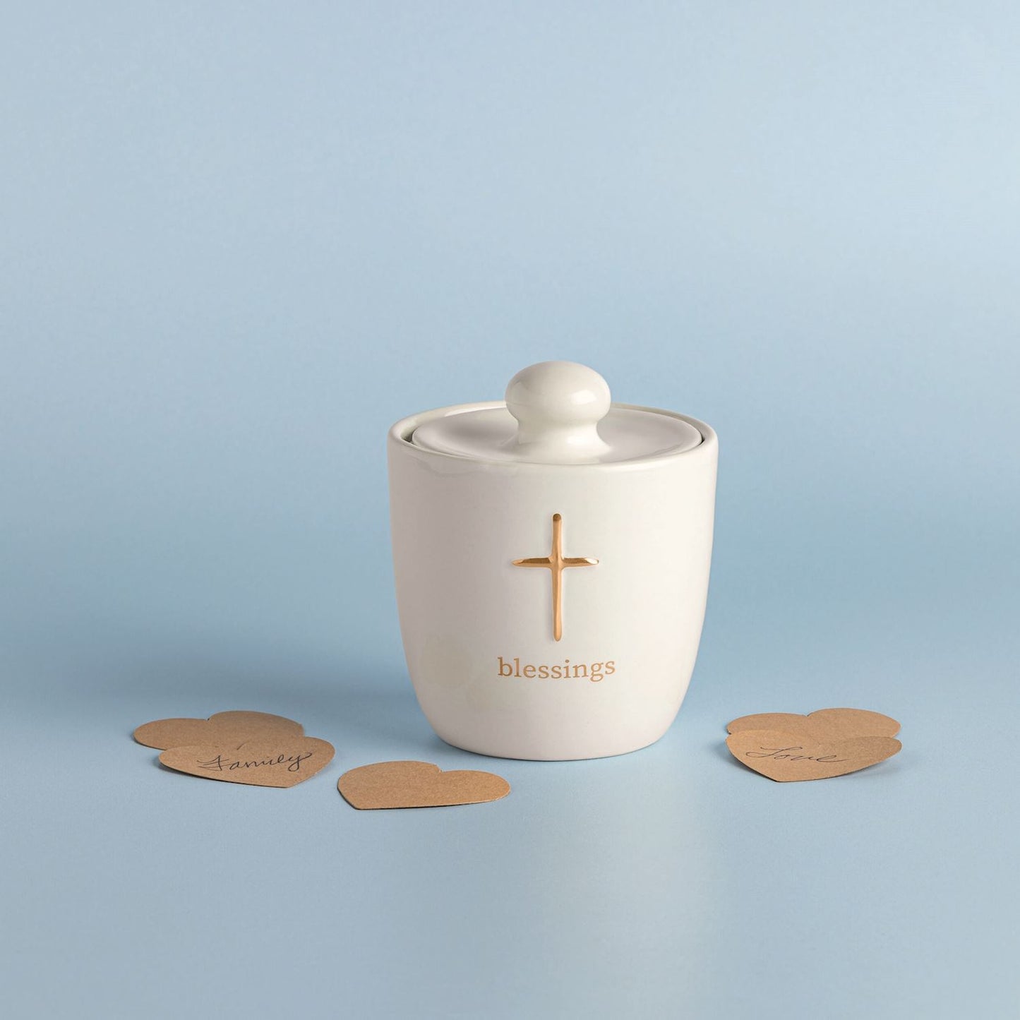 Ceramic Cross Blessing Jar