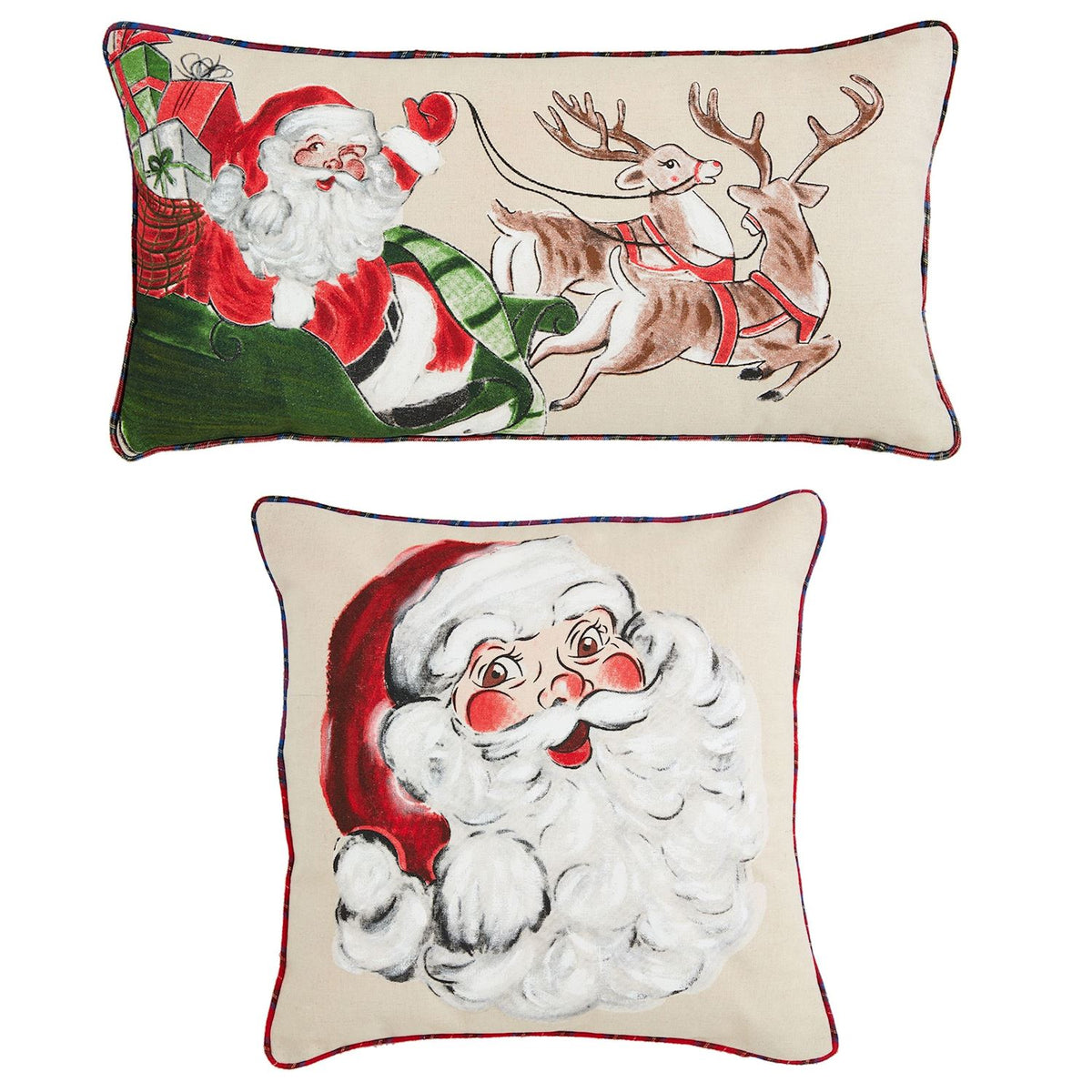 Classic Christmas Painted Pillows