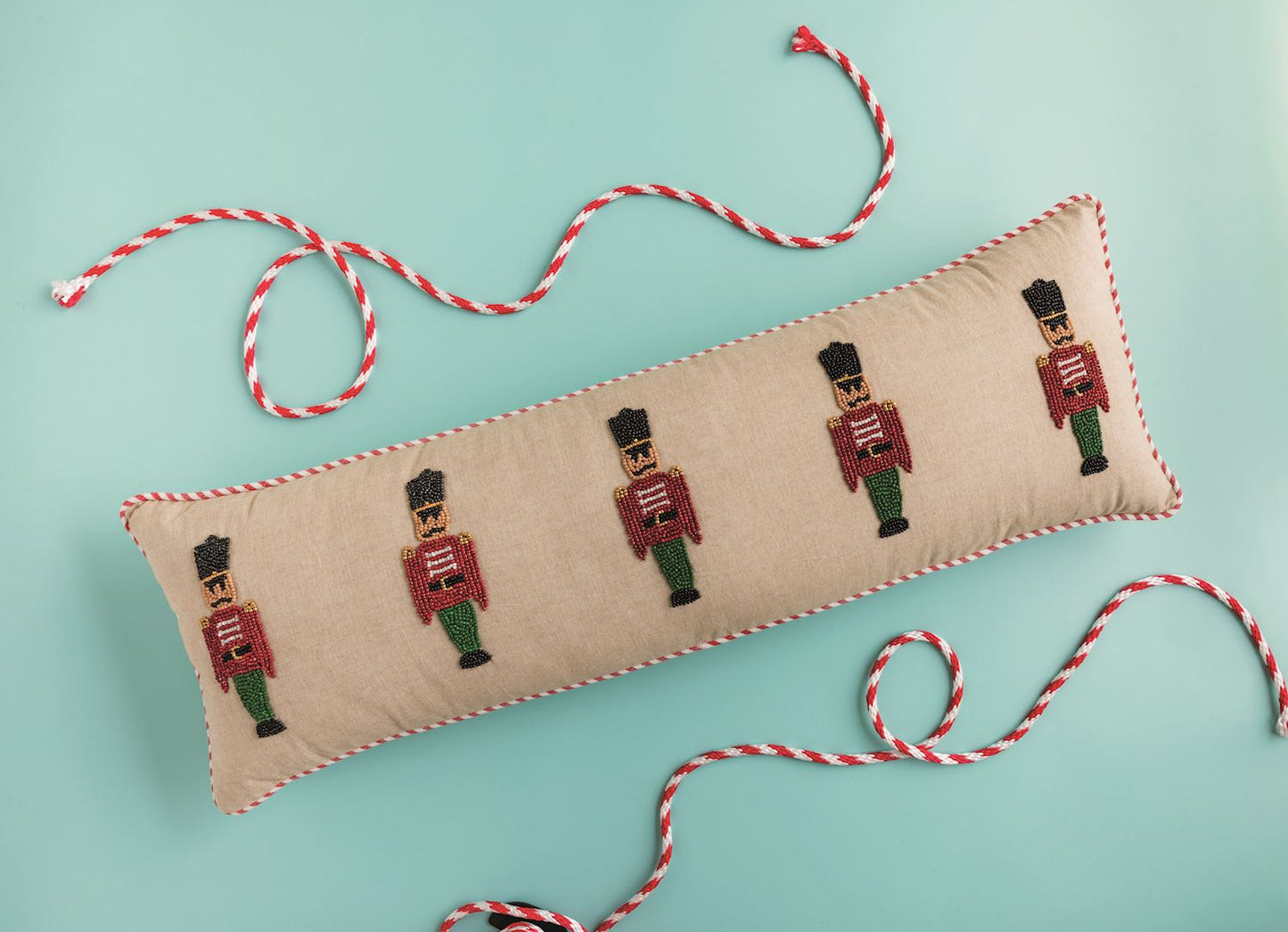 Beaded Nutcracker Pillow