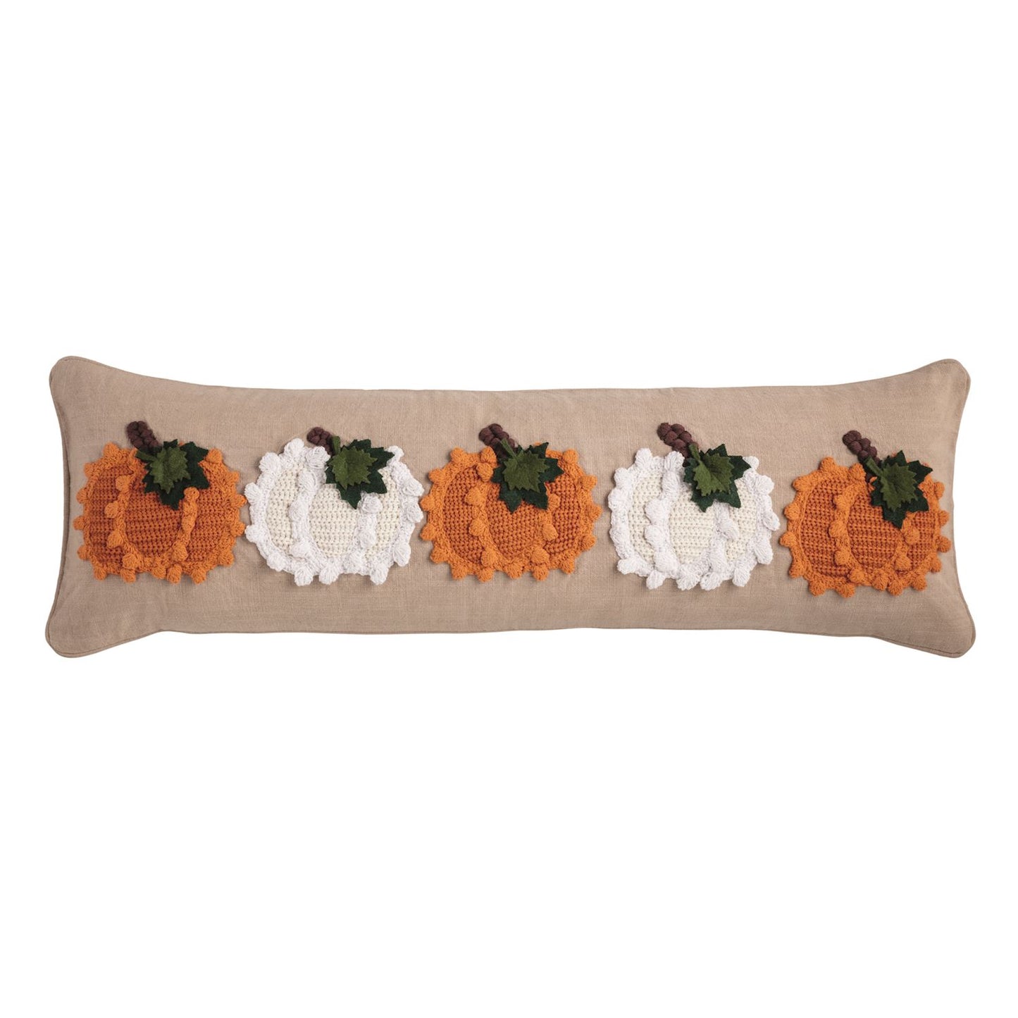Knit Pumpkin Pillow