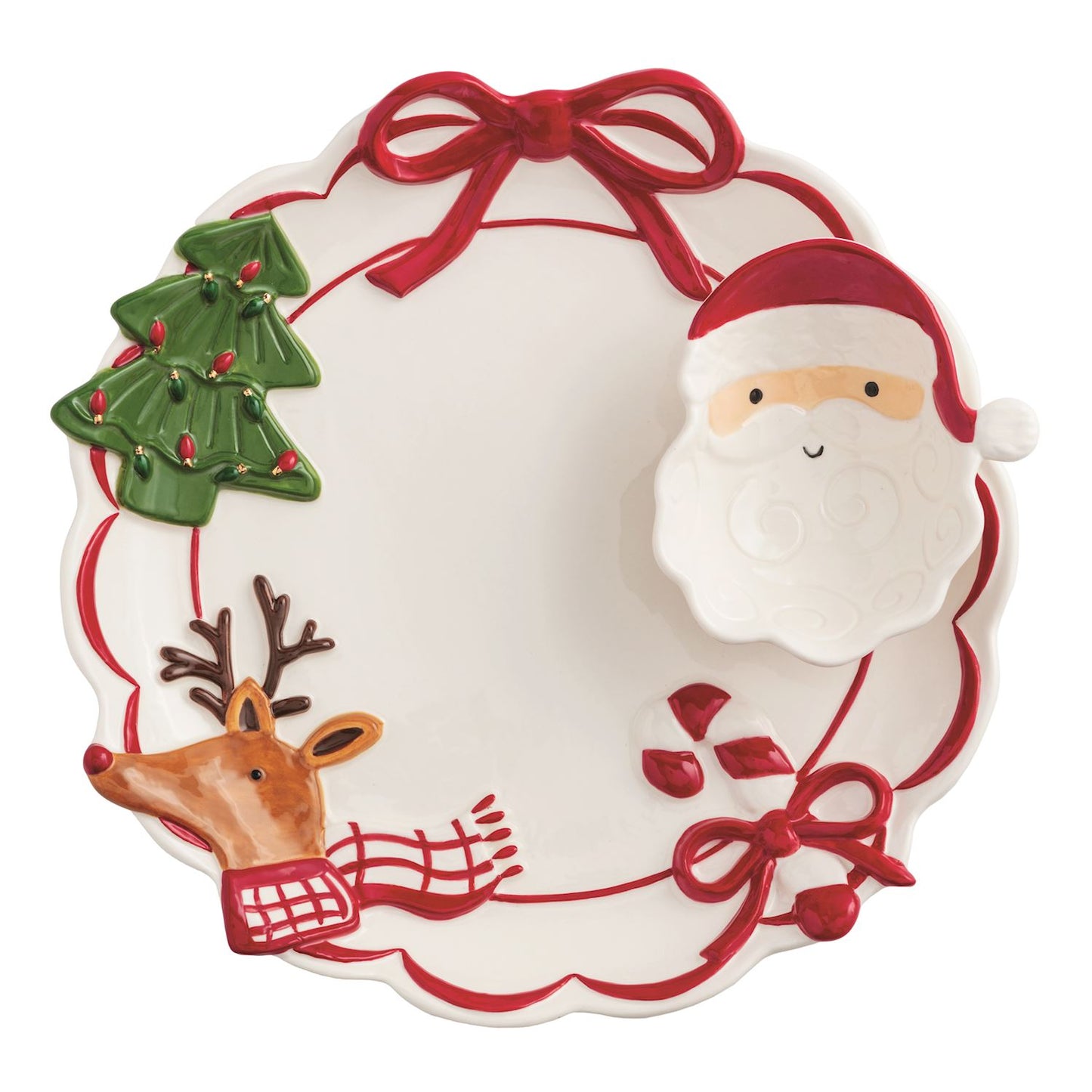 Whimsy Christmas Chip & Dip Server