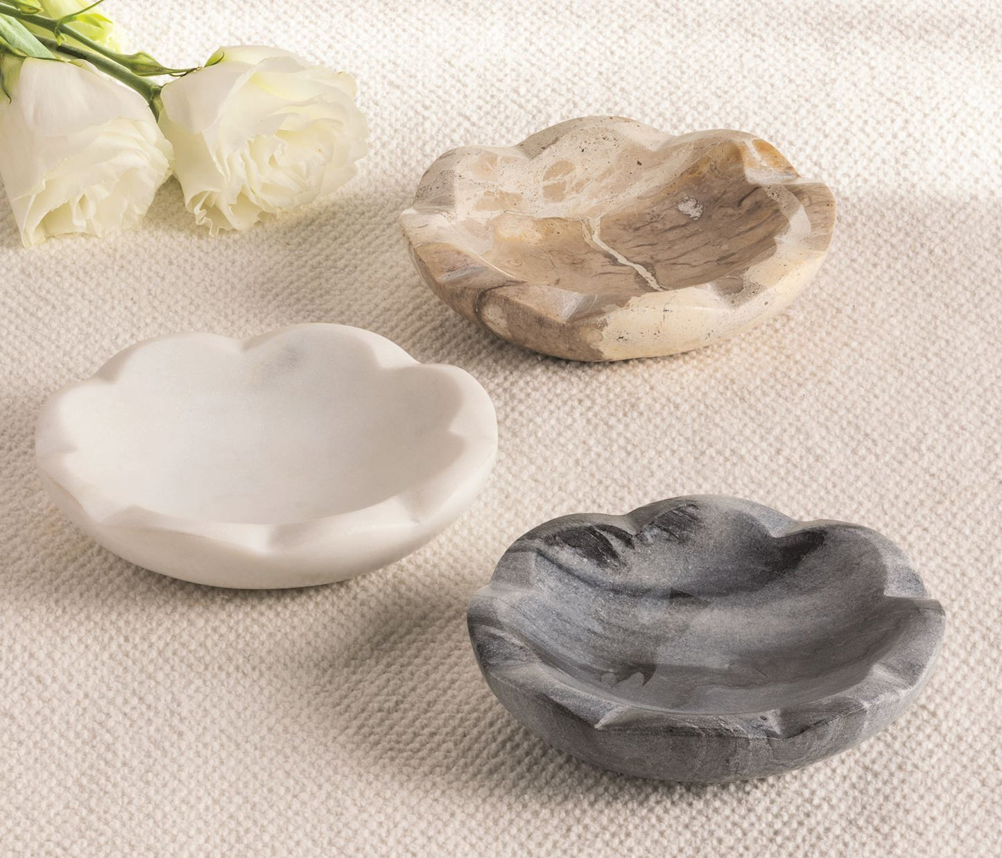 Scallop Marble Dishes