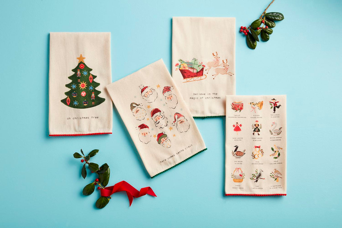 Printed Christmas Towels