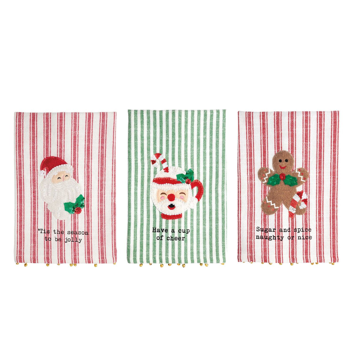 Christmas Sequin Tea Towel