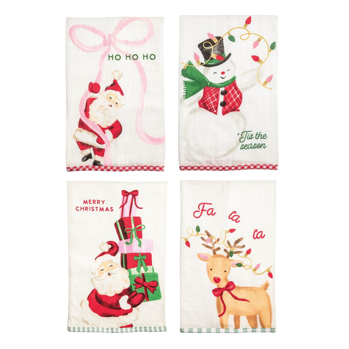 Whimsy Christmas Tea Towel