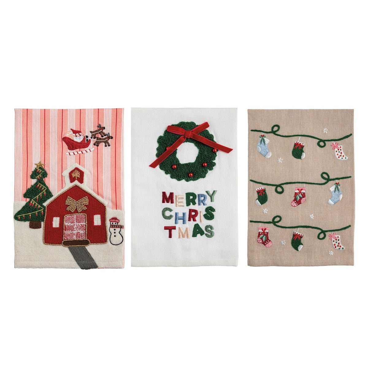 Whimsy Christmas Tea Towel