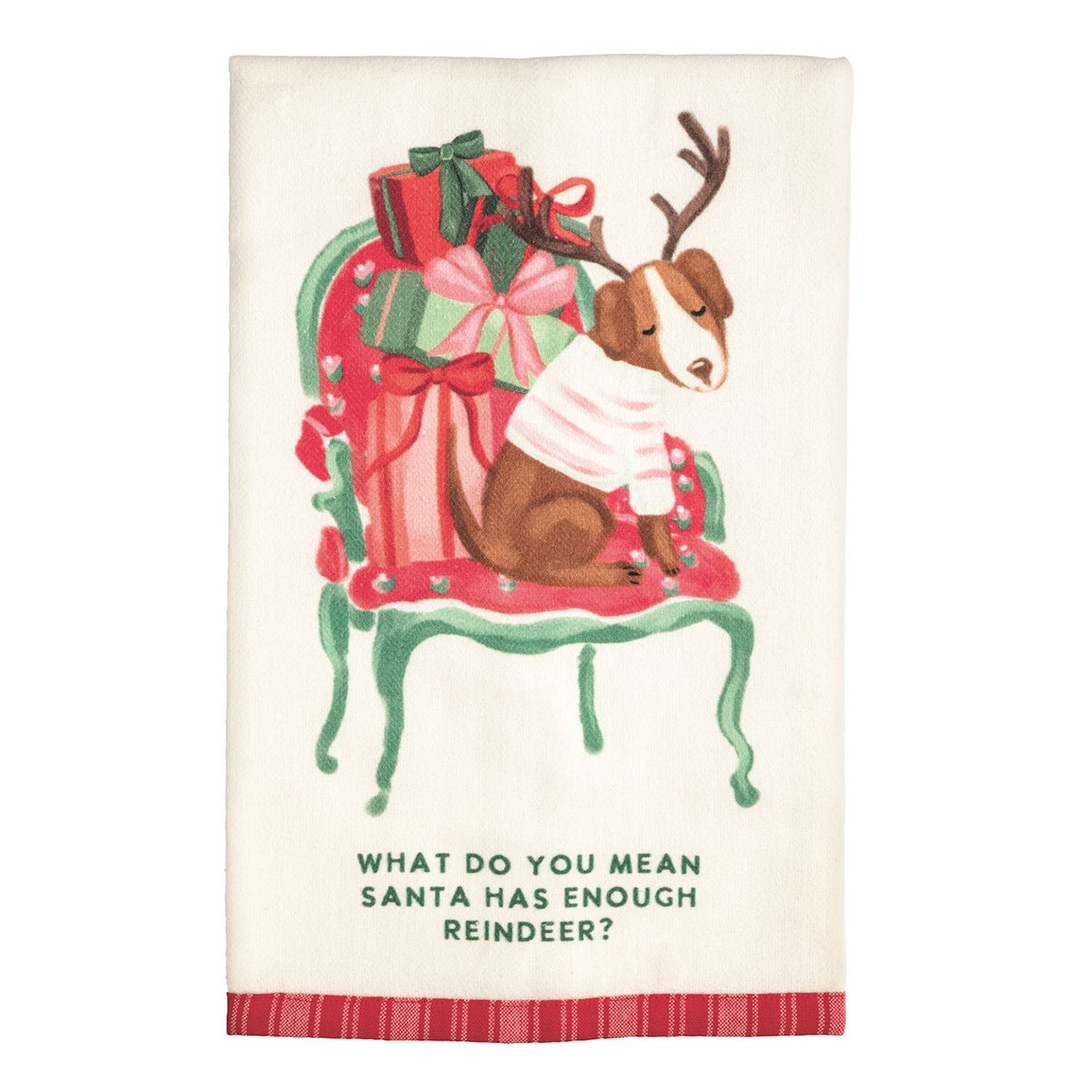 Christmas Dog Tea Towel
