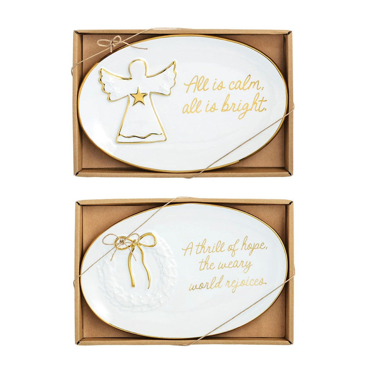 Gold Edge Sentiment Plate