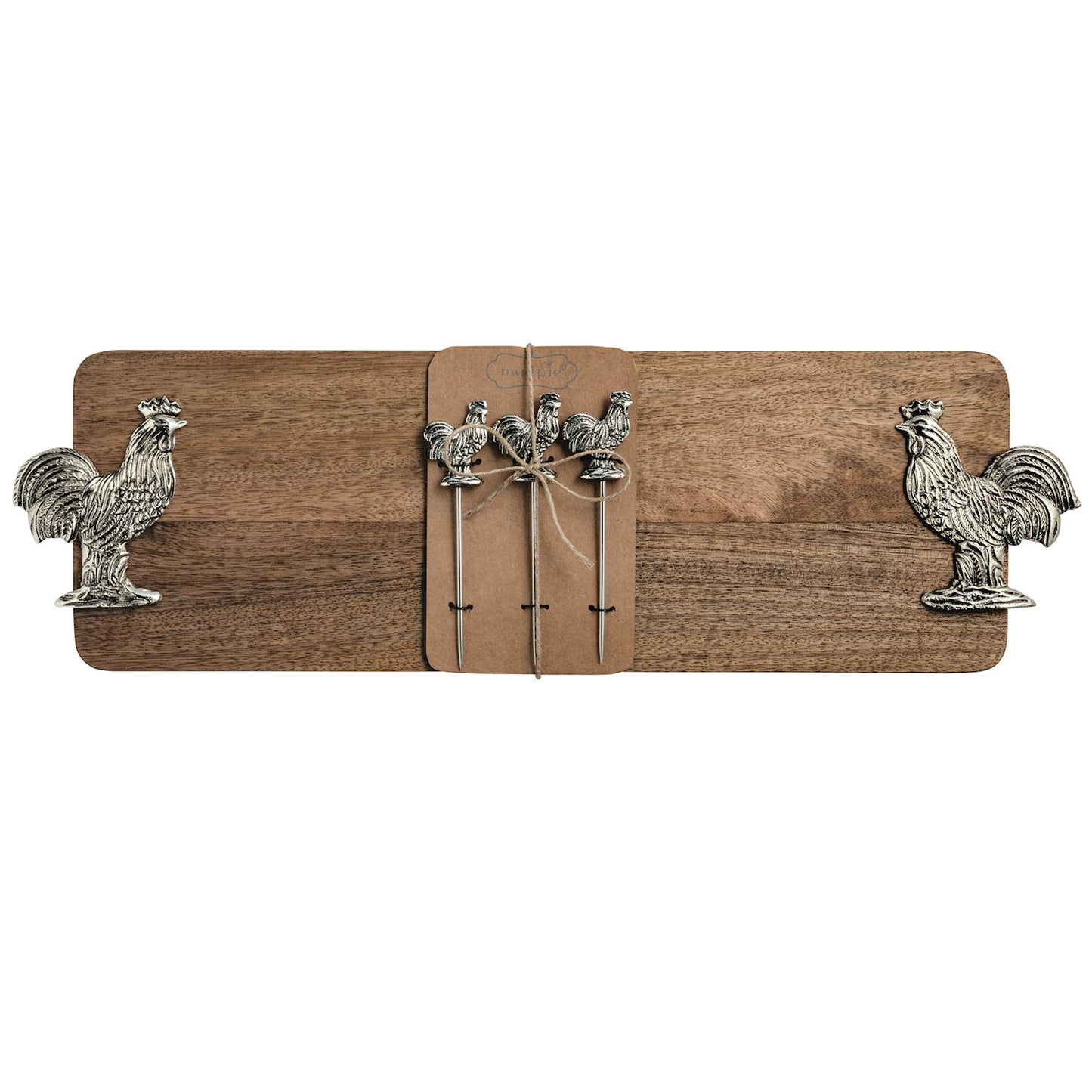 Rooster Board & Toothpick Set
