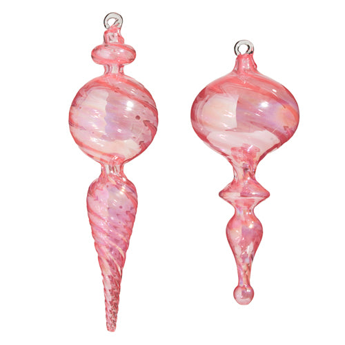 Pink Finial Ornaments