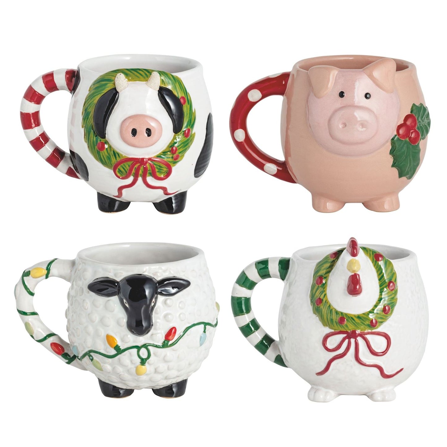 Farm Christmas Animal Mug