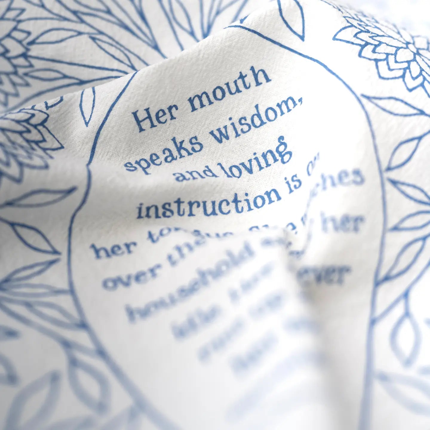 Call Her Blessed Scripture Tea Towel