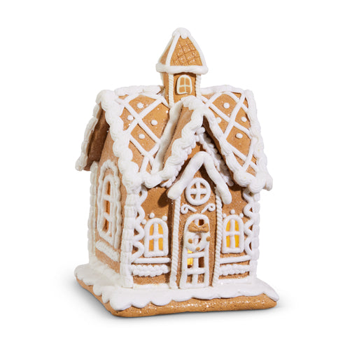 Lighted Gingerbread House 7.75''