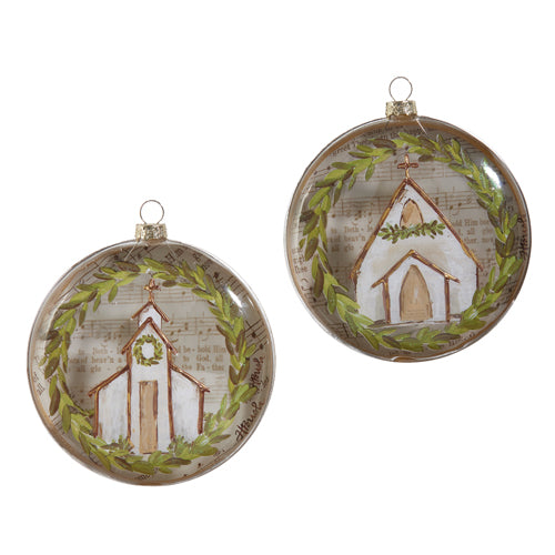 Music Sheet Church Ornament 5''