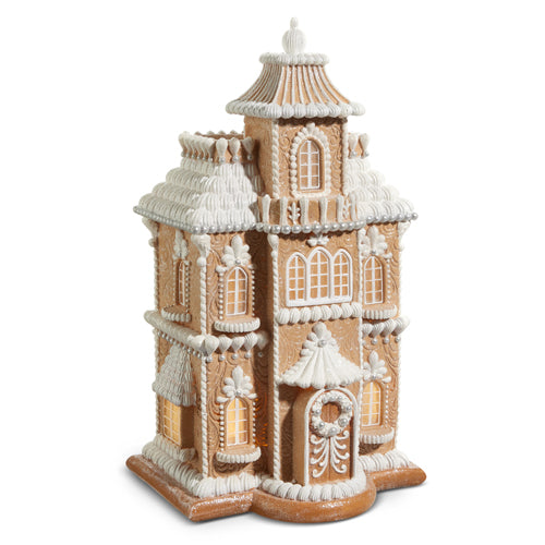 Lighted Gingerbread House