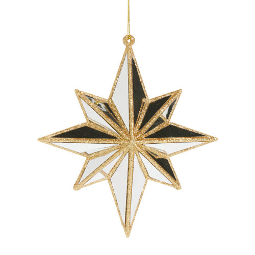 Mirrored North Star Ornament