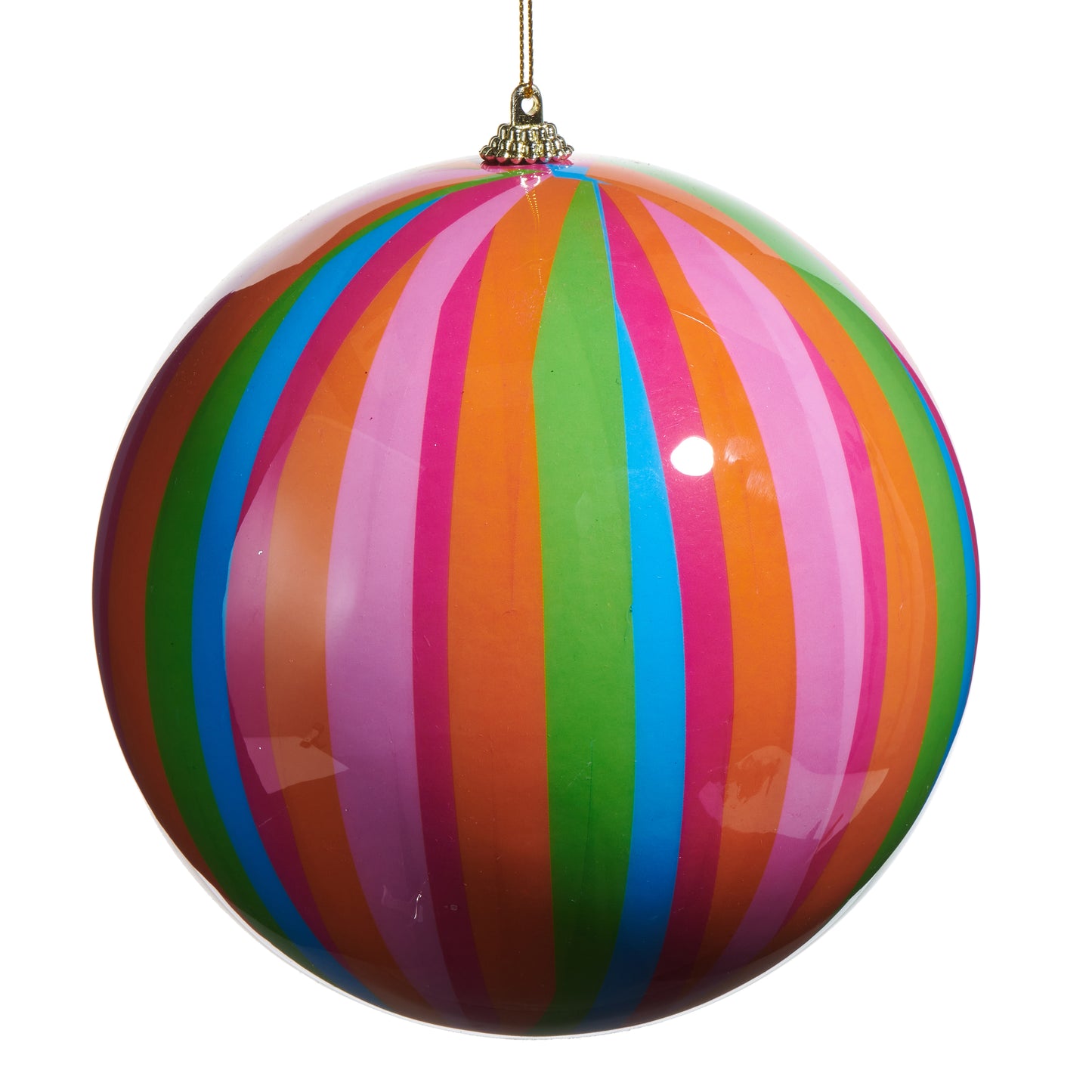 Striped Ball Ornament