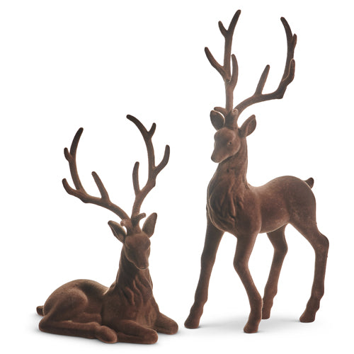 Brown Flocked Deer