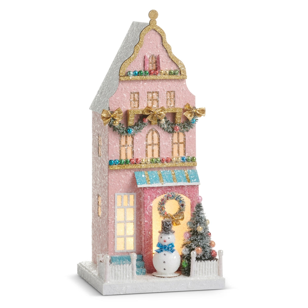 Pink Lighted Paper House