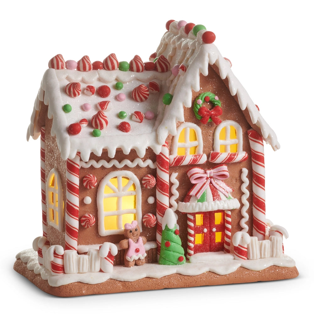 Lighted Peppermint House