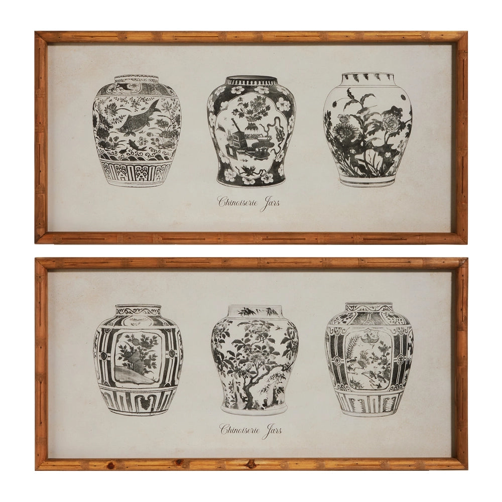 Black Ginger Jar Framed Wall Art