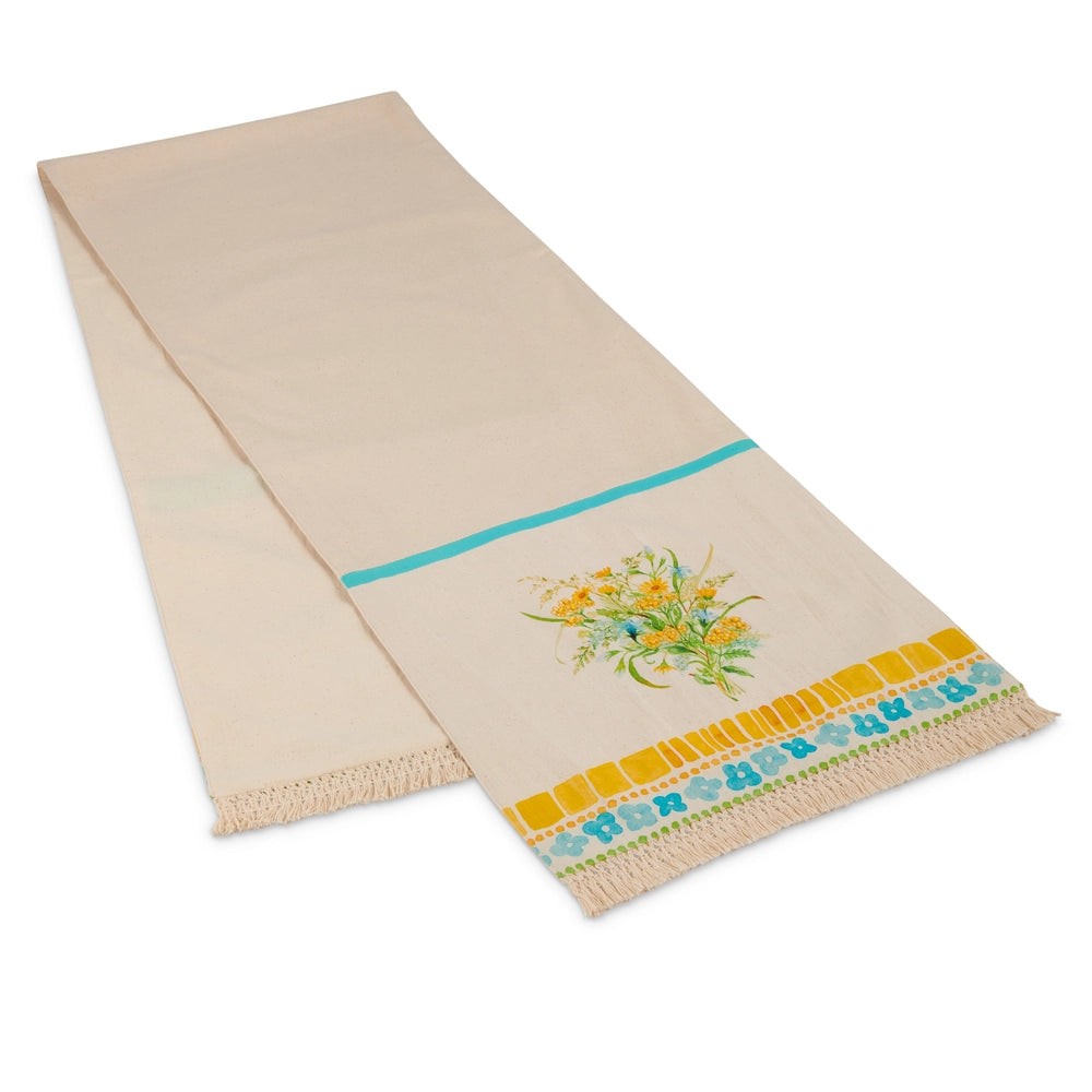 Floral Tile Table Runner