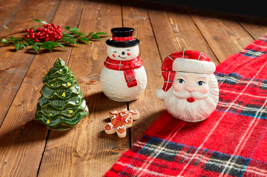 Mini Christmas Cookie Jars