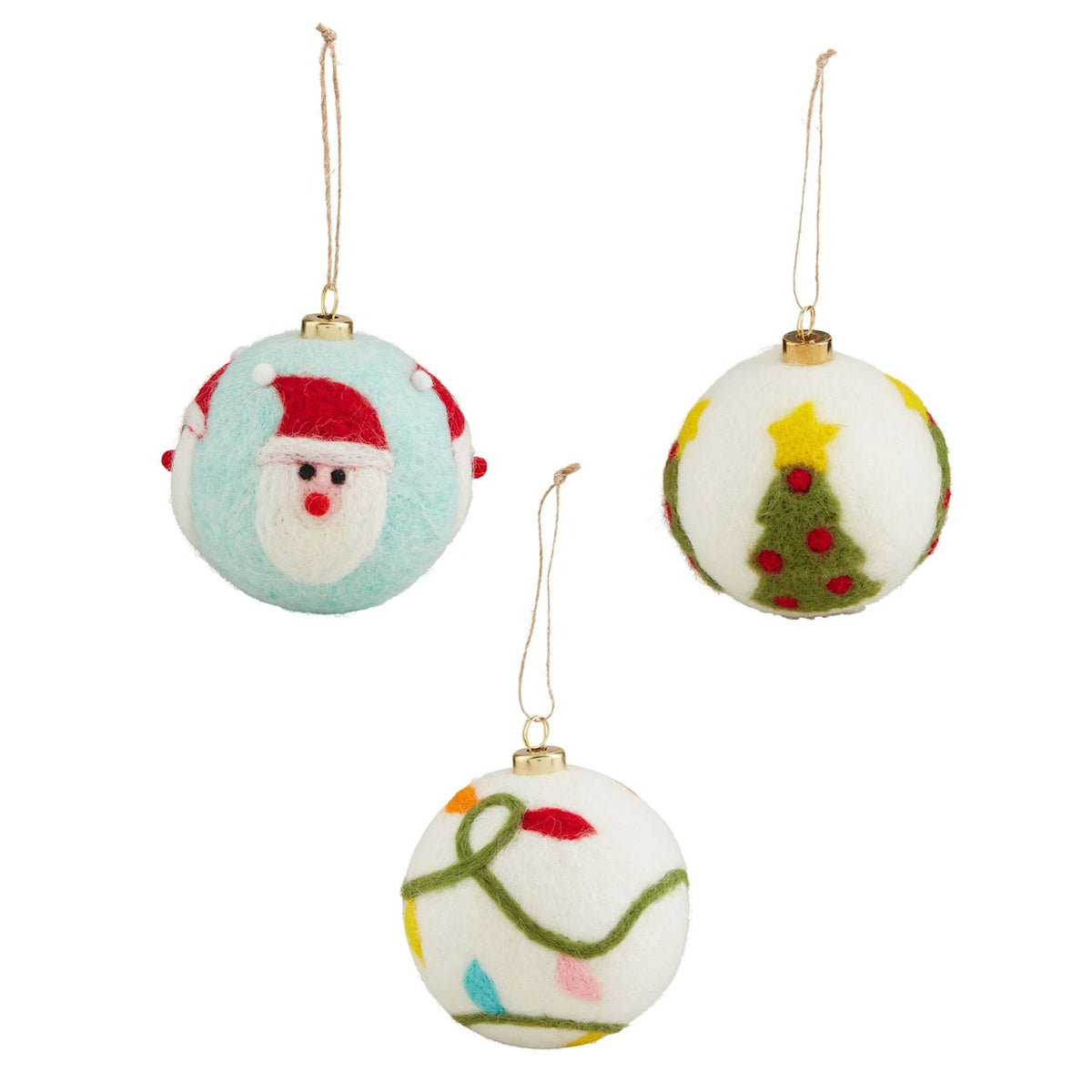 Felted Ball Ornaments