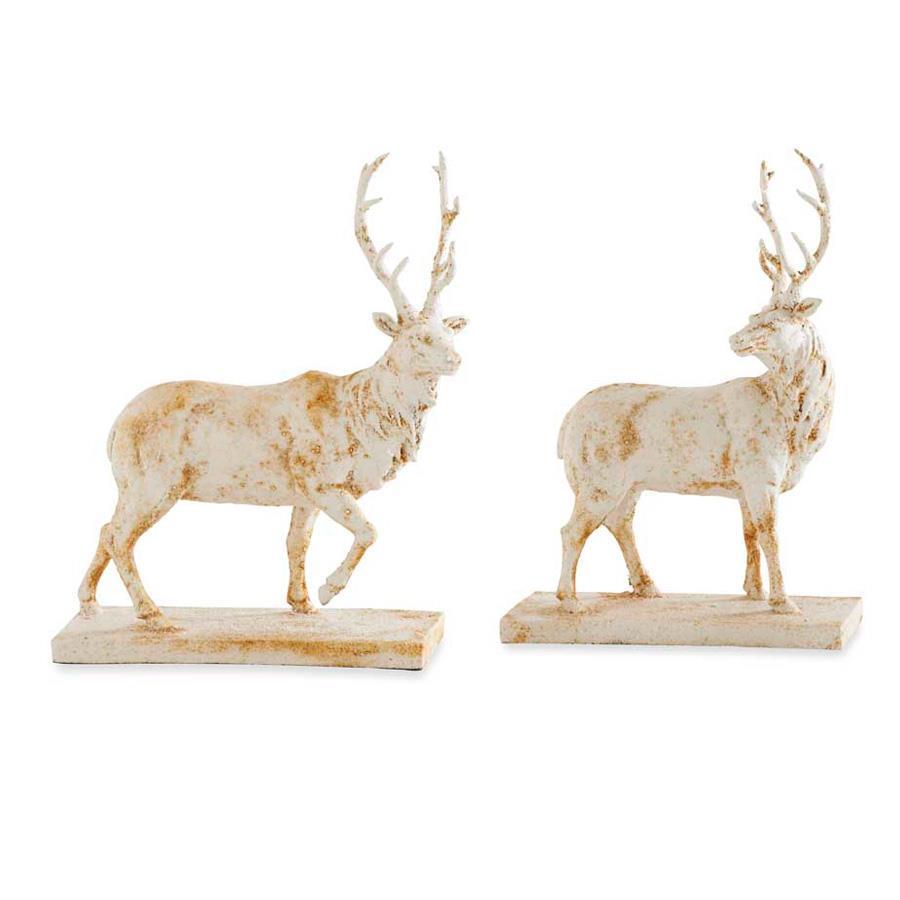 Glitter and Rust Deer on Base