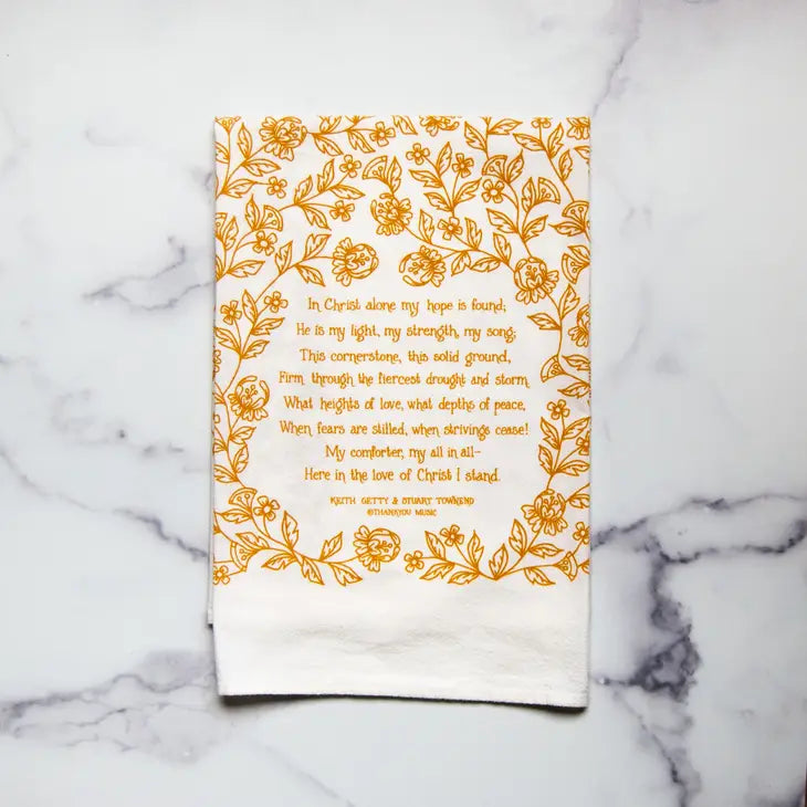 In Christ Alone Tea Towel